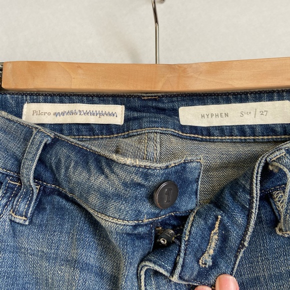 🆕 NWOT Anthro Pilcro Hyphen Cropped sequin Jean - Picture 6 of 7